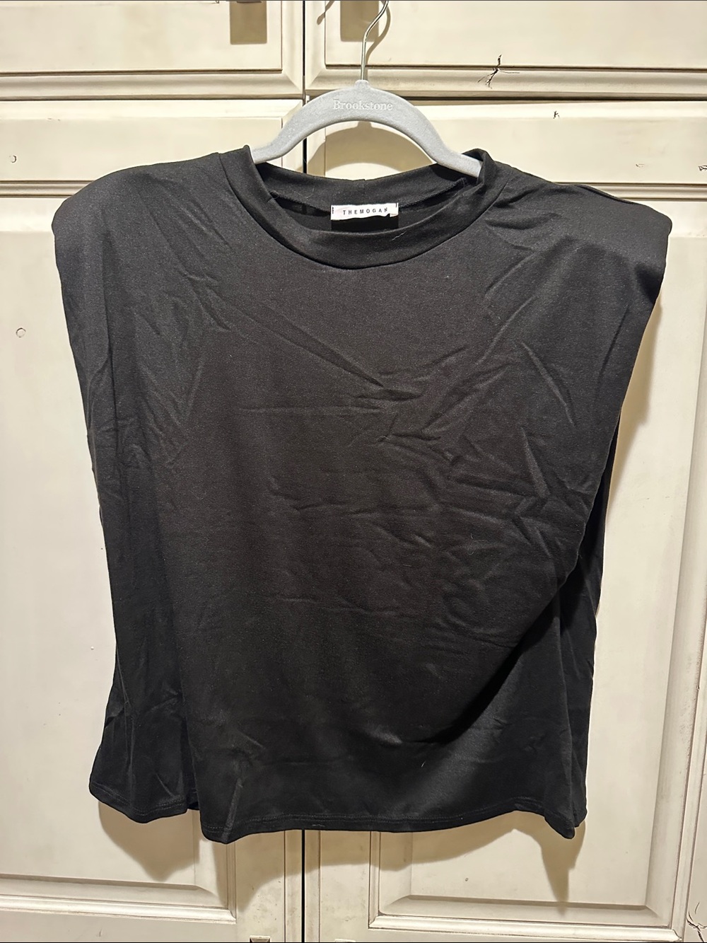 The Row Black Padded Shoulder Muscle Tee